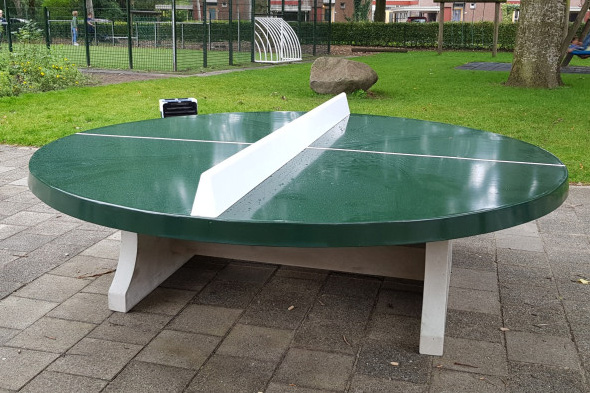 Tischtennis-Platte rund